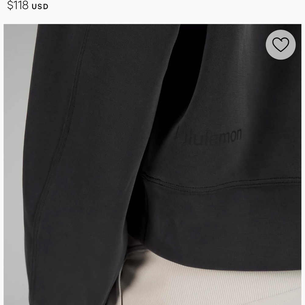 Lululemon Softstreme Perfectly Oversized Cropped Crew - Picture 3 of 8